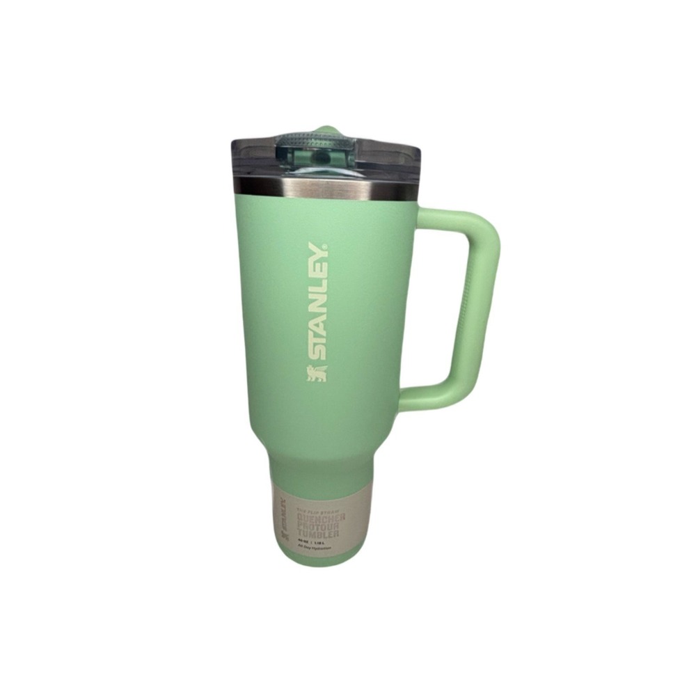 Stanley 40oz Quencher H2.0 ProTour Tumbler Pistachio Pastel Green Flip Straw